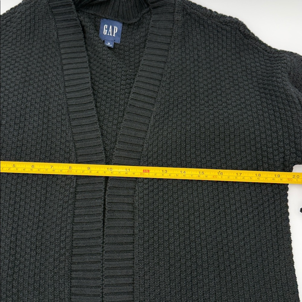 Gap Black Open-Front Cardigan Sweater medium - Picture 7 of 10